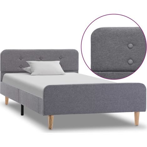 Giroletto Grigio Chiaro in Tessuto 90x200 cm vidaXL (1/5)