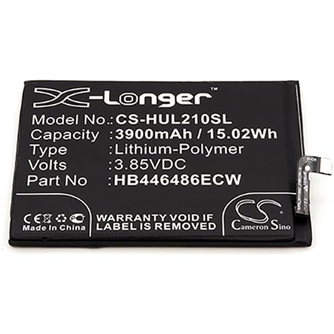 NX - Batterie téléphone, smartphone, GSM pour Huawei 3.85V 3900mAh - HB446486ECW
