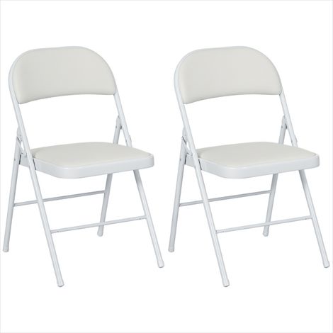 Banc de salle à manger Lot de 2 chaises pliantes design compact (1/5)