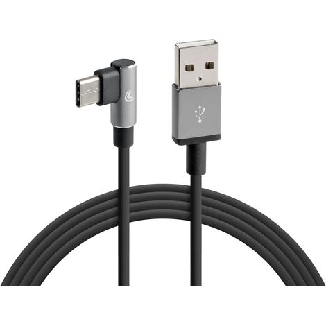 Cavo 90° Usb  Usb Type-C - 100 cm - Nero