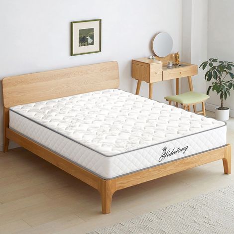 Matelas 140x190 cm, épaisseur 24 cm,Matelas à Ressorts Ensachés,7 Zones,Hypoallergénique,Respirant,Fermeté Moyenne,Confort (1/4)