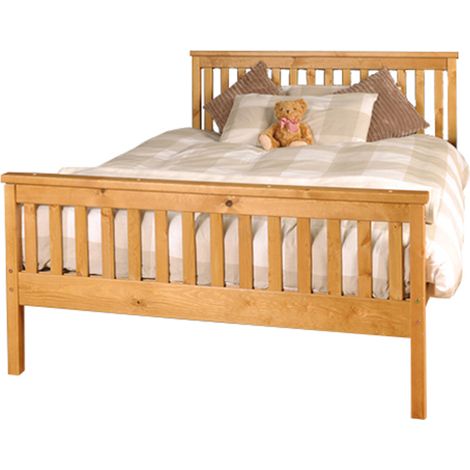 4ft6 Wooden Bed Frame in Caramel