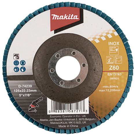 D-74239 Disco di lamelle 125 x 22,23 mm, Z60