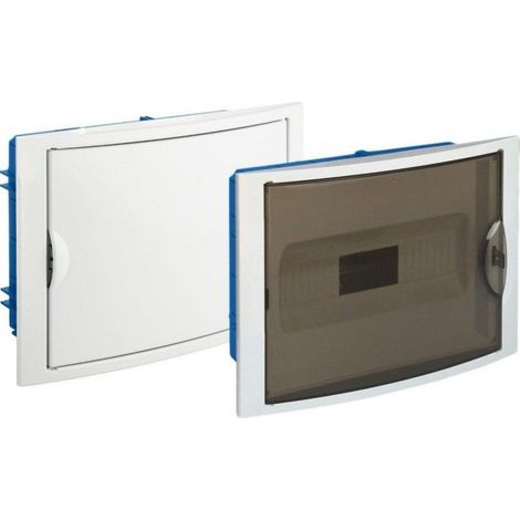 Cuadro eléctrico empotrar pladur 14 elementos precintable marco y puerta BLANCO SOLERA 5012HGW