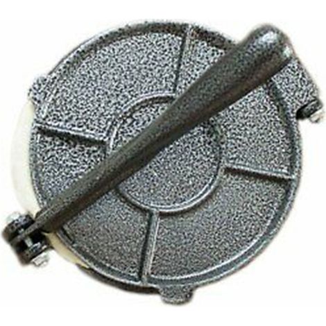 Irovami Presse à tortillas en alliage d'aluminium avec poignée pliable, outil pour la farine, la cuisson du maïs, les tartes maison, accessoires de cuisine (gris, 16,5 cm) (1/5)