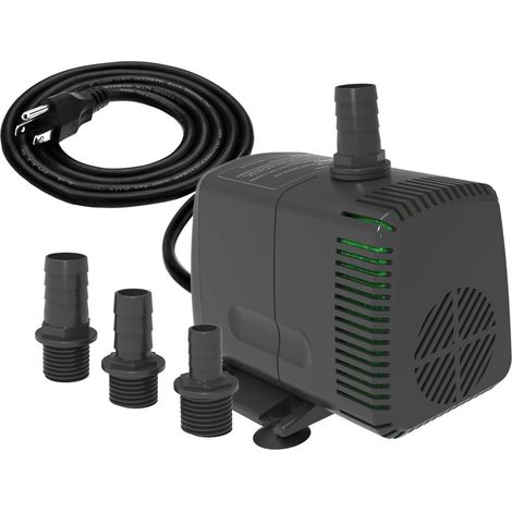 Knifel Tauchpumpe 880 GPH (3500 l/h, 60 W) – extrem leise mit Überhitzungsschutz, 3,1 m Förderhöhe – für Springbrunnen, Hydrokultur, Teiche, Aquarien u. v. m. (1/5)