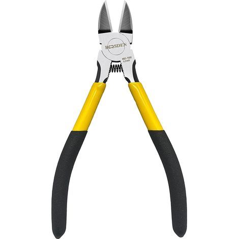 Alicates de corte lateral, alicates para cortar alambre, longitud 135 mm, alicates de corte diagonal, alicates para cortar alambre, alicates de corte plano, para maquetas, bricolaje y electrónica. (1/5)