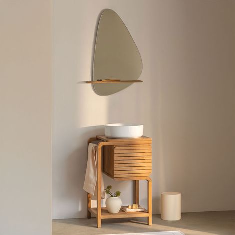 Conjunto de mueble de baño en madera de teca Bradley SKLUM       