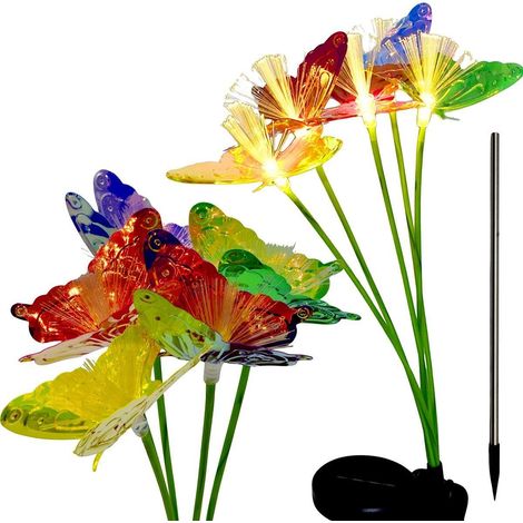 Lampada progarden dancing butterflies solare 6 LED 72 cm (1/3)