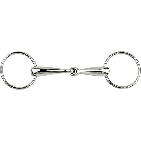 12,5 cm: Filetto ad anelli snodato in acciaio inox pieno 20 mm