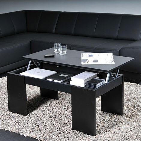 Couchtisch Klapptisch NEWTON 100x50cm / Schwarz/ (1/3)