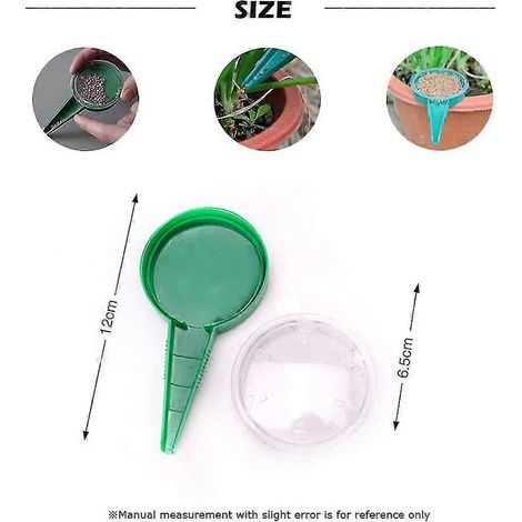 Distributeur de semences, outils de jardinage, 2 semoirs réglables, repiqueuses à perforation (1/4)