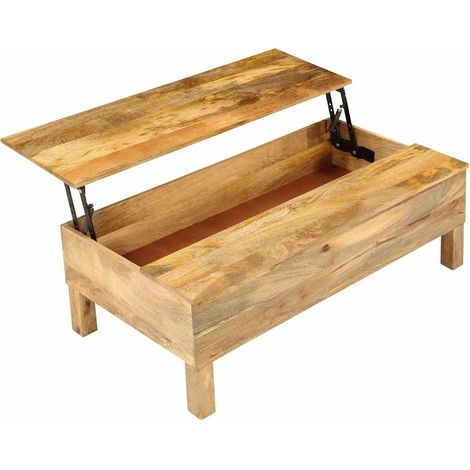 Maison Exclusive - Couchtisch Massivholz Mango 110x55x35 cm (1/5)