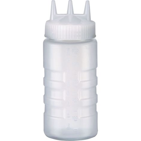 Distributeur à Sauce Transparent Triple 470 à 950 ml - Pujadas
