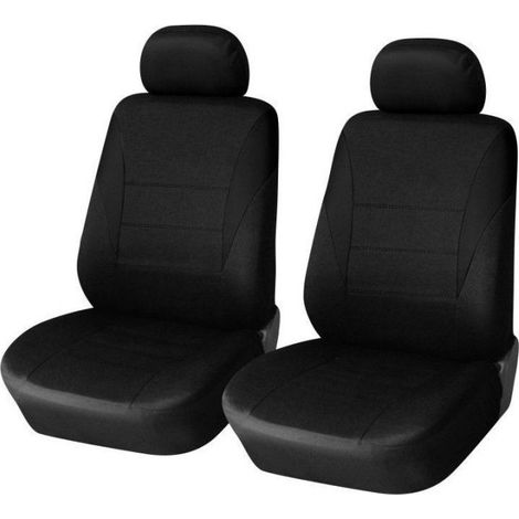 Housses universelles pour sièges avant de voiture, noir-noir