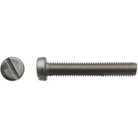Vis à métaux tête cylindrique fendue Inox A4 - 4 x 35 mm - BIVI (1/2)