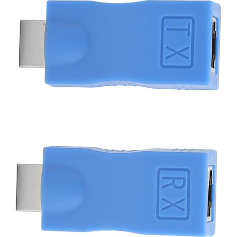 Adaptateur de signal HD Multimedia Interface mâle vers RJ45 femelle, prolongateur de signal, émetteur-récepteur (1/5)