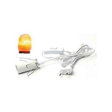Câble pour lampe à sel avec interrupteur, douille E14-1,8 m, blanc. (1/5)
