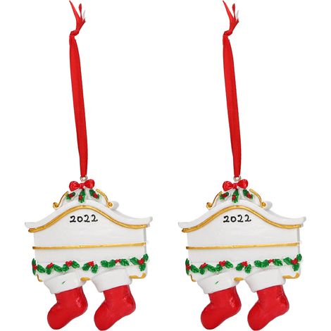 Stück Mini-Weihnachtsanhänger aus Kunstharz mit Weihnachtsmotiven für den Weihnachtsbaum (1/5)