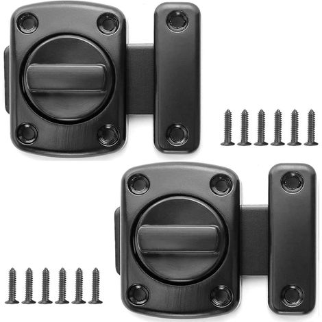 Loquet De Porte - Alliage De Zinc - 55 x 52 x 38 mm - Rotation Manuelle - Pour Salle De Bains Chambre Cabinet - 2 Pièces (1/5)