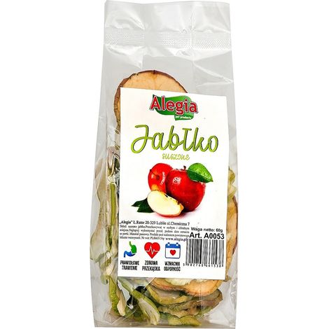 Manzana deshidratada Alegia 60 g (1/4)