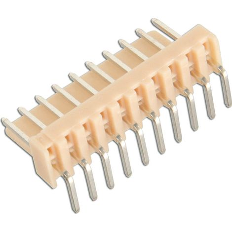 ECON CONNECT Barrette de broches Série PS, 10 pôles, coudé