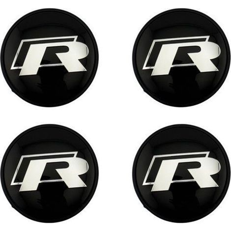 Enjoliveurs jantes - KZQ - 4 pièces - VW R-Line - 65 mm Noir JEU VIDEO X (1/4)