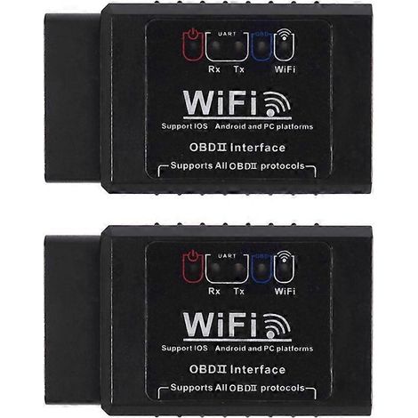 scanners OBD2 Wi-Fi Elm327 V1.5 pour bus CAN multimarques, compatibles avec tous les protocoles OBD2 et fonctionnant sous iOS, Android et Symbian. (1/5)