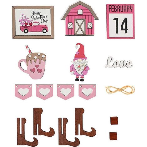 Etagere als Geschenk zum Valentinstag - Tischschild aus Holz