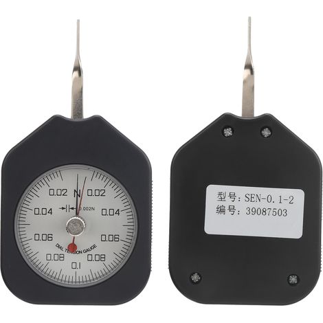 Tensiomètre à cadran SEN-0.1-2 avec double aiguille, mesure de traction 0,1 N (1/5)