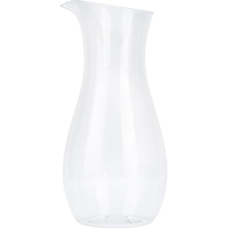 Transparente Acrylkaraffe für Saft, Wasser, Wein und andere Getränke, Krug mit Ausgießer, ideal für Bar und Zuhause (1/5)