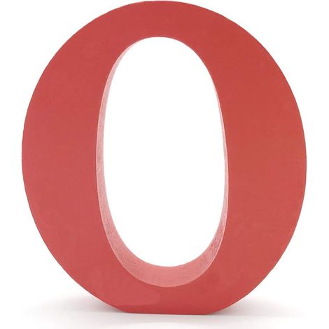 MINKUROW Lettere in Legno (O) Rosse 1 pz 10 cm A-Z Alfabeto Inglese Fai da Te Ornamenti Artigianali per la Decorazione Domestica di Nozze Compleanno Feste Accessori (1/5)