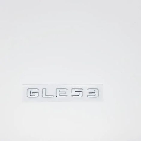 (GLE53 argent) - Emblème Mercedes-AMG GLE W166/W167 - Badge V8 Biturbo 4MATIC+ - Compatible GLE - Autocollant logo latéral/coffre/arrière (1/5)