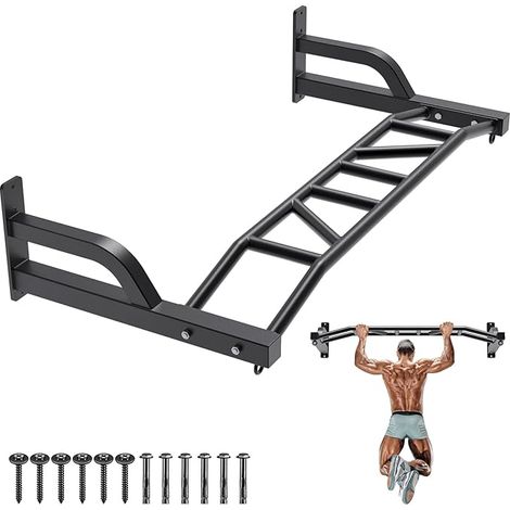 Barre de traction murale multifonction avec système de traction Gym LAT et Lift Pulley Attachments Heavy Bag Hanger (1/5)