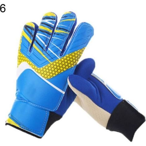 Bleu 6 - Gants de Protection antidérapants pour enfants, entraînement de Football, gardien de but (1/4)