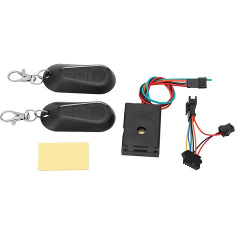 1 Système d'alarme, démarrage par pression, antivol universel 36-72 V, plastique et métal, pour vélo électrique et scooter (1/5)