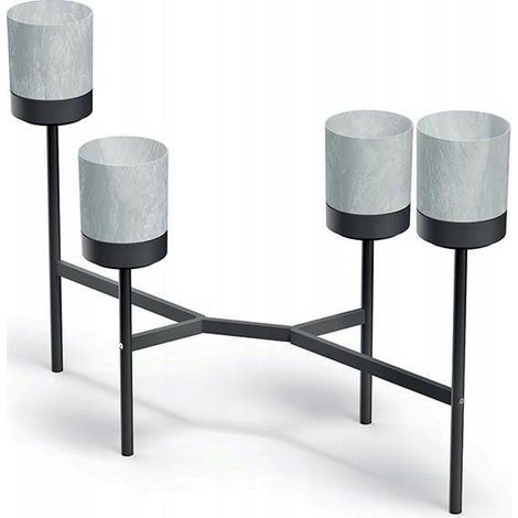 Prosperplast Bloomie Stand espositore per fiori grigio industriale