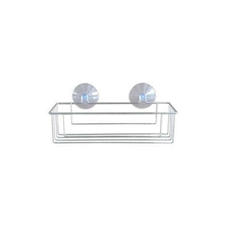 Panier de douche basic chrome Gris 10x23 cm (1/3)