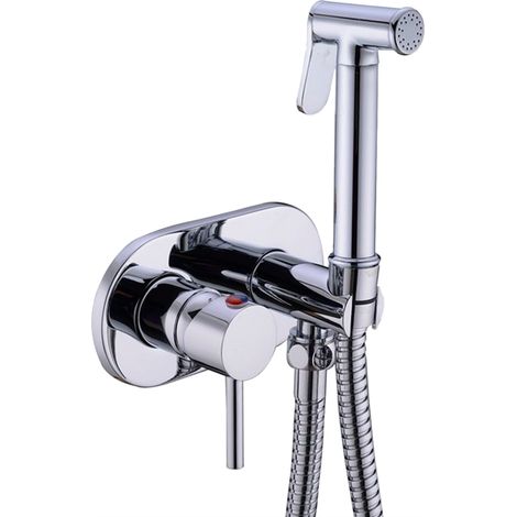 VALAZ Grifo de bidet empotrado redondo cromado Serie Jucar