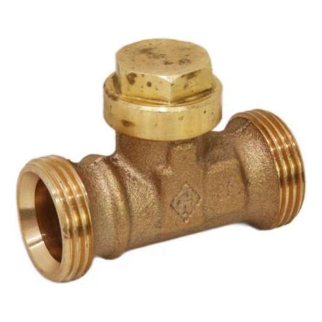 HEIMEIER Rücklauf-Verschraubung RotgussDurchgang, 3/4" Aussengewinde 0408-02.000
