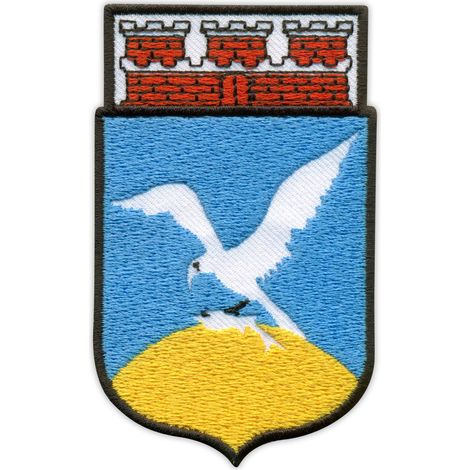 Parche con el escudo de armas de Sopot - Reverso magnético - Parche/Insignia/Emblema bordado