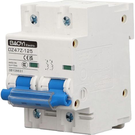 Disjoncteur CC 10 kA bipolaire, sectionneur CC haute intensité pour systèmes photovoltaïques solaires 440 V CC D80