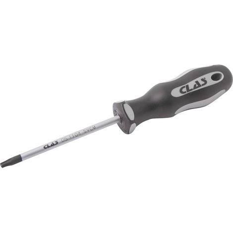 Tournevis torx T25x100 SVCM et poignée bi-matière PP+TPV - OS 1104 - CLAS Equipements