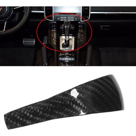 Pommeau de levier de vitesses en fibre de carbone pour Porsche Cayenne 958 2011-2017 (1/5)