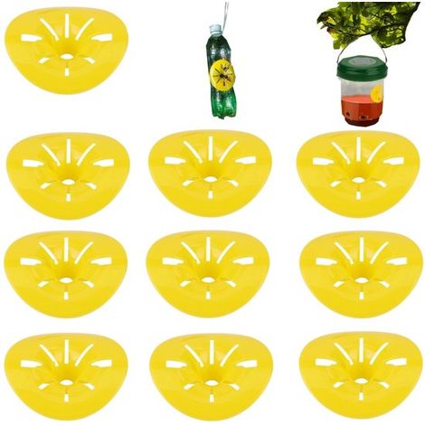 10 pièges à guêpes boîtes d'appât pour guêpes piège à frelons piège à moustiques (67,2cm jaune) (1/5)