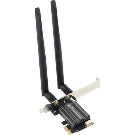 PCI-E 7265AN WLAN-Netzwerkkarte WiFi 5 + 8dB Antenne Dualband 2,4 GHz/5 GHz AC300M Bluetooth 4.0 für Desktop-PC (1/5)