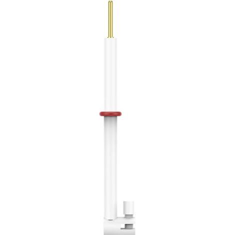 QORVA-Porte-électrode en platine, porte-électrode d'échantillon remplaçable en forme de L avec feuille de platine de 5 x 5 mm et corps en PTFE pour utilisation en laboratoire. Accessoires électrochimi