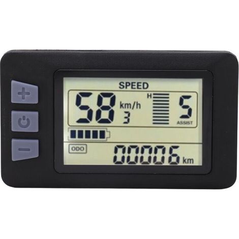 Panneau d'affichage LCD P3H pour vélo électrique 24V 36V 48V 60V avec câble étanche 6 broches pour vélo et scooter électrique (1/5)
