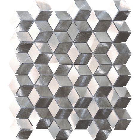 MOSAIQUE HEXAGONE MIX GRIS 1 PLAQUE 30,5 x 30,5 CM CASA LINEA