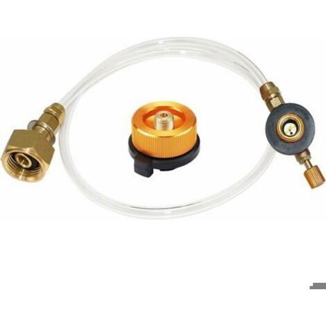 Adaptateur de cartouches de gaz pour cuisinière à gaz extérieure - Pour camping et camping - Adaptateur de buse pour LPG (1/3)